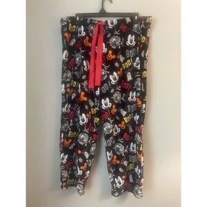 Disney Mickey Mouse‎ Soft Plush Women's Fleece Pajama Pants Halloween Ghost 3XL
